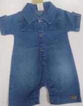 Macacão Curto Jeans Luxo Bebê Menino Verão KatitaKids 182 -