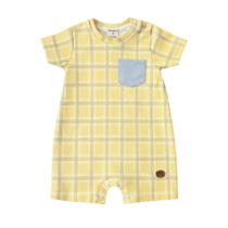 Macacão Curto M/C Suedine e Malha Denim - Cachorrinho - Mini & Co. Tamanho:M Macacão Curto M/C Suedine e Malha Denim - Cachorrinho - Mini & Co. Tamanho:M