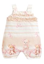 Macacão Curto Menina Estampado Anjos Baby