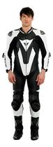 Macacão Dainese Laguna Seca 5 1 Pc Preto E Branco Pista Race Tamanho:54Cor:Preto/BrancoGenero:Unissex