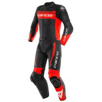 Macacão Dainese Mistel Preto Vermelho 2 Peças