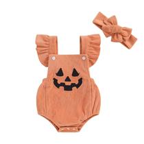 Macacão de abóbora de Halloween YINGISFITM de 12 a 18 meses Macacão de abóbora de Halloween YINGISFITM de 12 a 18 meses