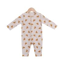 Macacão De Algodão Para Bebê Com Proteção Para as Mãos Estampa De Trigo 2-9 Meses Roupas De Dormir Macacão De Algodão Para Bebê Com Proteção Para as Mãos Estampa De Trigo 2-9 Meses Roupas De Dormir