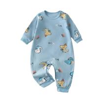 Macacão De Algodão Para Bebê Recém-Nascido 0-18M Primavera Outono Manga Longa Roupas Macias Para