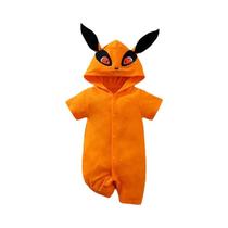 Macacão De Algodão Para Bebês Com Estampa De Raposa Anime Para Meninos E Meninas, Manga Curta, Macacão De Algodão Para Bebês Com Estampa De Raposa Anime Para Meninos E Meninas, Manga Curta,