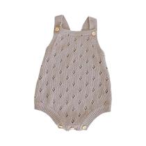 Macacão De Algodão Tricotado Unissex Com Alças Ocas Estilo Primavera Outono Macacão De Algodão Tricotado Unissex Com Alças Ocas Estilo Primavera Outono