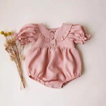 Macacão de algodão xadrez para bebê recém-nascido, macacão de uma peça, roupas infantis, verão