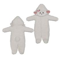 Macacão de Bebê Divertido Ovelha Marfim