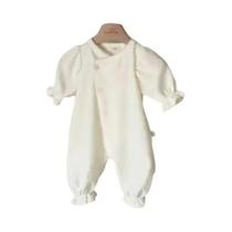 Macacão De Bebê Estilo Coreano Para Primavera E Outono, Gola Redonda, Manga Longa, Macacão Para Macacão De Bebê Estilo Coreano Para Primavera E Outono, Gola Redonda, Manga Longa, Macacão Para