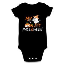 Macacão de bebê Funnycokid My First Halloween de 6 a 12 meses Macacão de bebê Funnycokid My First Halloween de 6 a 12 meses