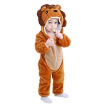 Macacão de Bebê Infantil Frio Inverno Fantasia de Animais Leão COD.000286