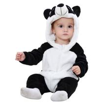 Macacão de Bebê Infantil Frio Inverno Fantasia de Animais Panda COD.000297 - Michley