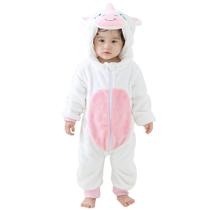 Macacão de Bebê Infantil Frio Inverno Unicórnio Branco COD.000288