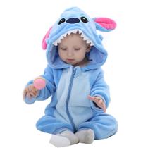 Macacão de Bebê Infantil Inverno Fantasia do Stitch Azul COD.000298