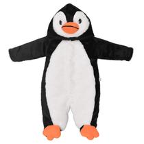 Macacão de Bebê Pinguim Preto