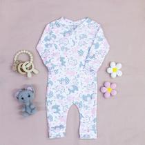 Macacão de Bebê Ribana com Zíper Conforto e Praticidade Elefantinha
