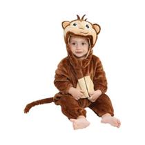 Macacão De Bebê Unissex Com Capuz Em Flanela, Pijamas De Inverno Com Estampa De Animais Para