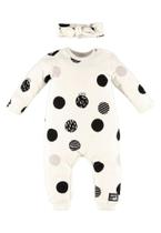 Macacão de Bolinhas Baby Exclusive Menina Up Baby