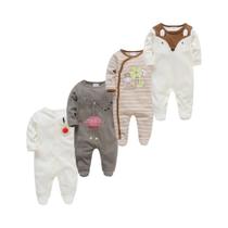 Macacão De Bolinhas Para Bebês Meninas De 0 a 12 Meses, Conjunto De 3 Ou 4 Peças, Algodão, Gola