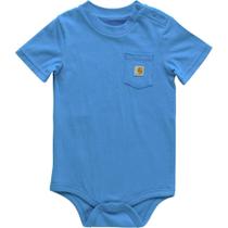 Macacão de bolso de manga curta Carhartt Baby azul francês 24M
