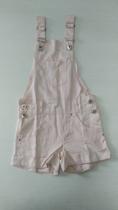 macacão de brim rosa bebê tamanho 6