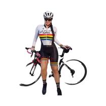 Macacão De Ciclismo Feminino De Manga Longa KAFITT pro Racing Suit 20D GEL Uniforme De Trabalho Para