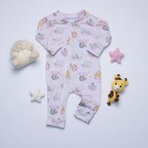 Macacão de Cotton para Bebê com Zíper 100 Poliéster Antialérgico