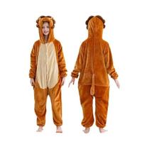 Macacão De Flanela Com Capuz Unissex MICHLEY Fantasia De Carnaval Capybara
