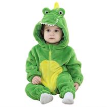 Macacão de Flanela LOLANTA para Bebê - Com Capuz e Estampa de Crocodilo