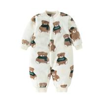 Macacão De Flanela Para Bebês Meninas E Meninos, Jaqueta De Primavera E Inverno, Roupas Macias De 0