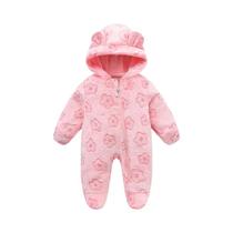 Macacão De Flanela Para Bebês Meninos E Meninas, Macio E Quente, Com Estampa De Desenho Animado Para