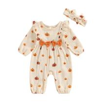 Macacão de Halloween Outfit SAYOO Newborn Baby Girl com faixa de cabeça Macacão de Halloween Outfit SAYOO Newborn Baby Girl com faixa de cabeça
