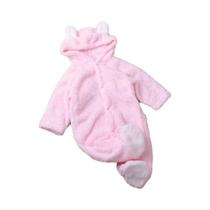 Macacão de Inverno Infantil com Manga Longa - Ursinho de Desenho Animado para Bebês, Meninas e Meninos