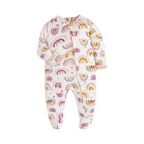 Macacão De Inverno Unissex De Algodão Com Zíper E Mangas Longas Para Bebês De 0 a 12 Meses