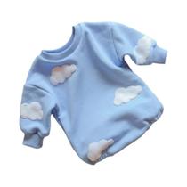 Macacão De Moletom Spring Cloud Para Bebês Meninas E Meninos, Body De Algodão De 0 a 12 Meses, Roupa