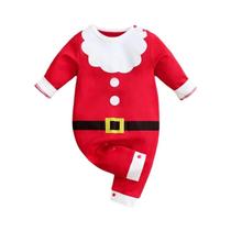 Macacão De Natal Para Bebê Menina Ou Menino Com Estampa De Papai Noel, Manga Longa, Roupas De Macacão De Natal Para Bebê Menina Ou Menino Com Estampa De Papai Noel, Manga Longa, Roupas De