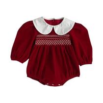 Macacão De Princesa De Manga Longa Para Bebês Meninas, Roupas Infantis Em Cores Sólidas Para