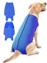 Macacão de recuperação pós-cirúrgica para cães Caslfuca, respirável e anti-licking Macacão de recuperação pós-cirúrgica para cães Caslfuca, respirável e anti-licking