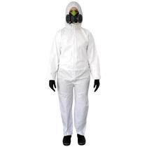 Macacão de Segurança Covertech Branco Volk Proteção EPI CA 39183 Macacão de Segurança Covertech Branco Volk Proteção EPI CA 39183