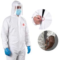 Macacão De Segurança Quimico Pintura Tipo 6 EPI Descartável Macacão De Segurança Quimico Pintura Tipo 6 EPI Descartável