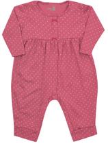 Macacão de Suedine Bebê Feminino REF:10865 - Kiko e Kika Macacão de Suedine Bebê Feminino REF:10865 - Kiko e Kika