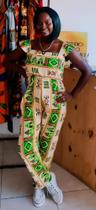 Macacão de tecido Africano