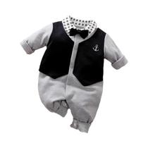 Macacão De Terno Para Bebês Meninos, Manga Longa, 100% Algodão, Roupa De Primavera E Outono, Macacão De Terno Para Bebês Meninos, Manga Longa, 100% Algodão, Roupa De Primavera E Outono,