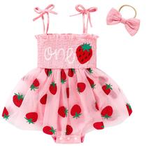 Macacão de Uma Peça TITKKOP para Bebê Menina 1º Aniversário Macacão de Uma Peça TITKKOP para Bebê Menina 1º Aniversário