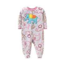 Macacão de Veludo para Bebê - Quentinho para o Inverno (0-12 Meses)