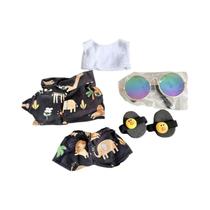 Macacão De Verão Ajustável Estilo Praia Para Bonecas Kawaii Mini De Pelúcia 15-17cm Macacão De Verão Ajustável Estilo Praia Para Bonecas Kawaii Mini De Pelúcia 15-17cm