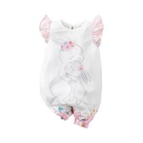 Macacão De Verão Para Bebê Menina Recém-Nascida 0-18 Meses Sem Mangas Design De Coelho Para O Dia Macacão De Verão Para Bebê Menina Recém-Nascida 0-18 Meses Sem Mangas Design De Coelho Para O Dia
