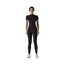 Macacão De Yoga Feminino De Secagem Rápida E Respirável, Ajuste Justo, Com Zíper Discreto E Manga Macacão De Yoga Feminino De Secagem Rápida E Respirável, Ajuste Justo, Com Zíper Discreto E Manga