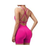 Macacão De Yoga Feminino Slim Fit De Secagem Rápida E Elástico, Design Sexy Sem Costura Com Listras