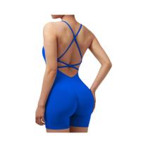 Macacão De Yoga Feminino Slim Fit De Secagem Rápida E Elástico, Design Sexy Sem Costura Com Listras